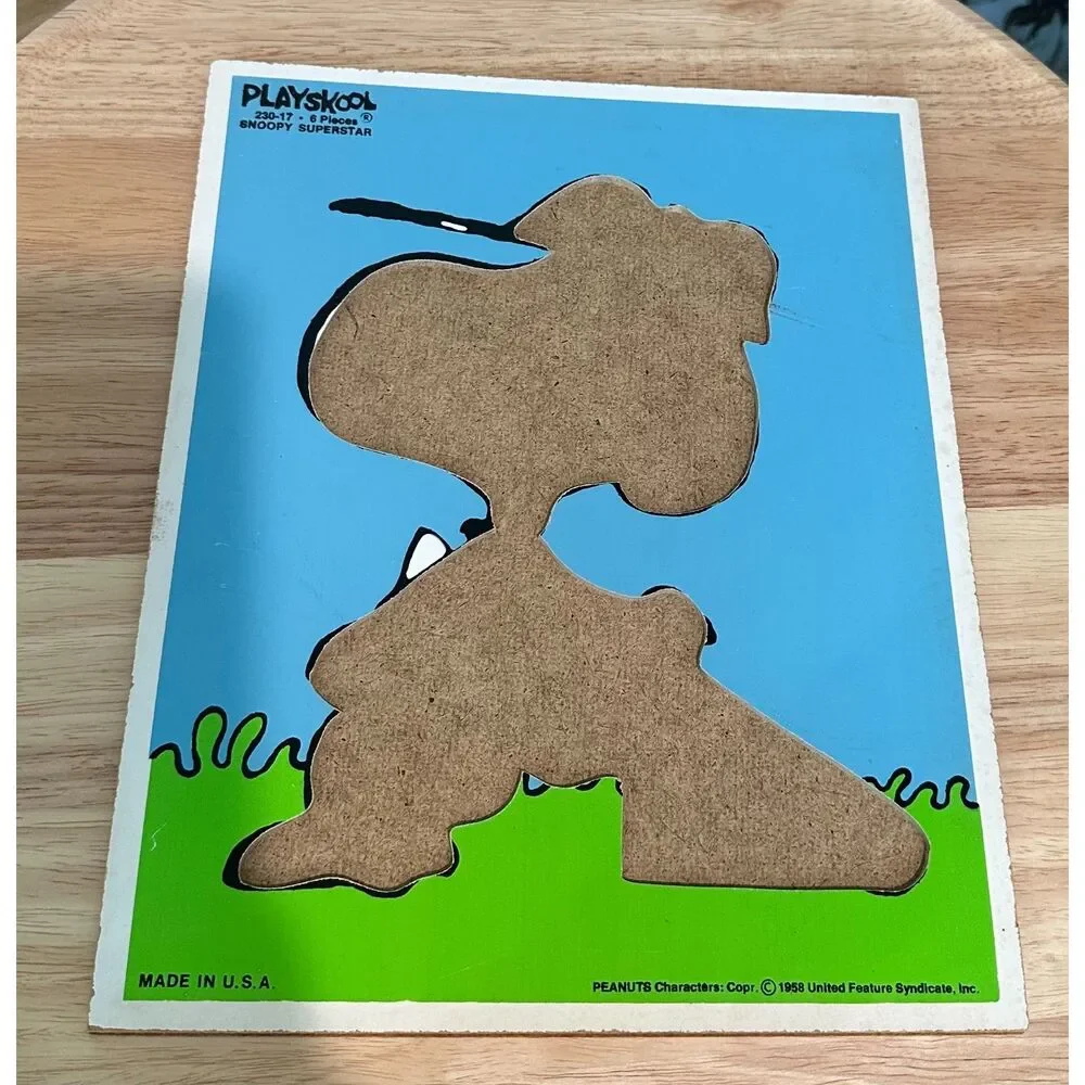 Vintage 1958 Snoopy Childrens Puzzle